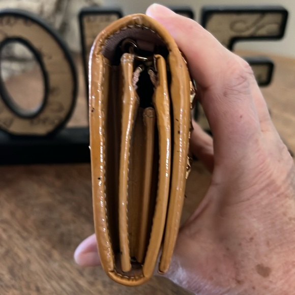 Jimmy Choo Gold Star Studded Patent Leather Wallet on Chain - Picture 8 of 8